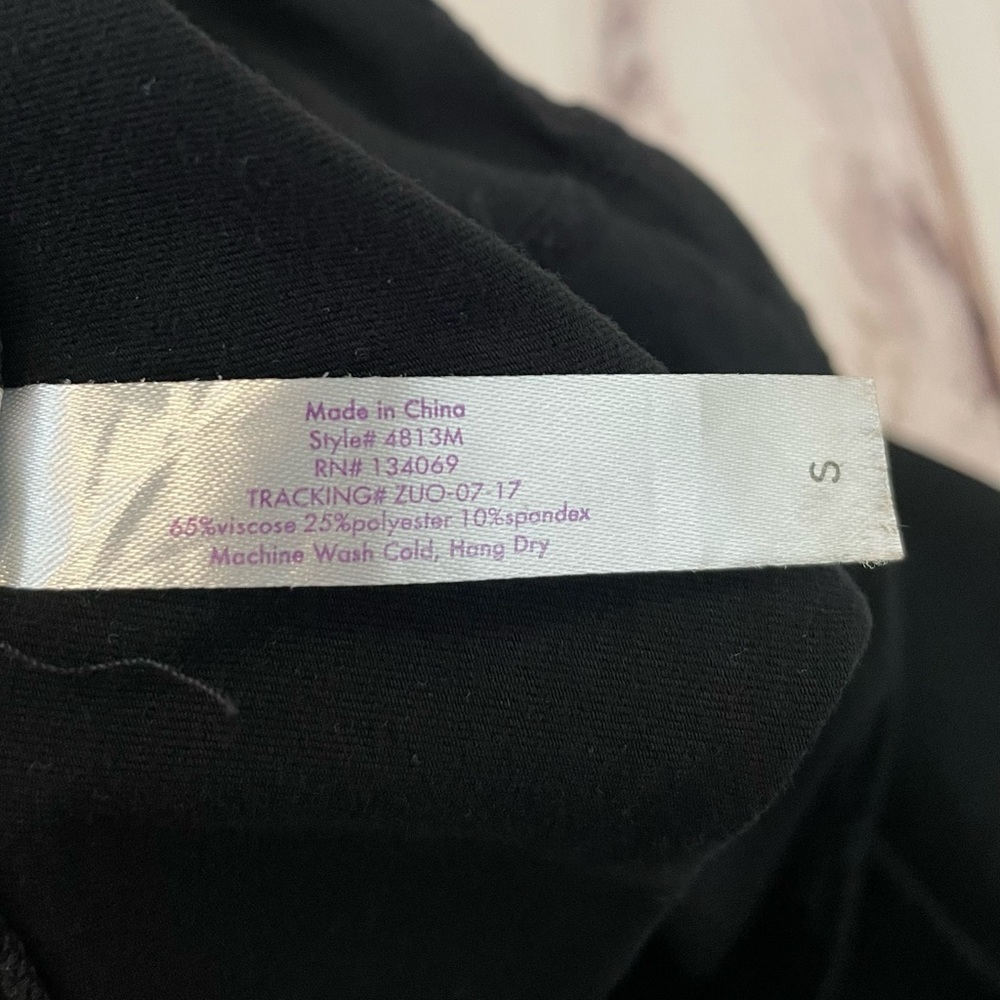 NWOT Gloria Vanderbilt Leggings Women’s S Black Skinny Capri High Rise Stretch - Picture 6 of 8